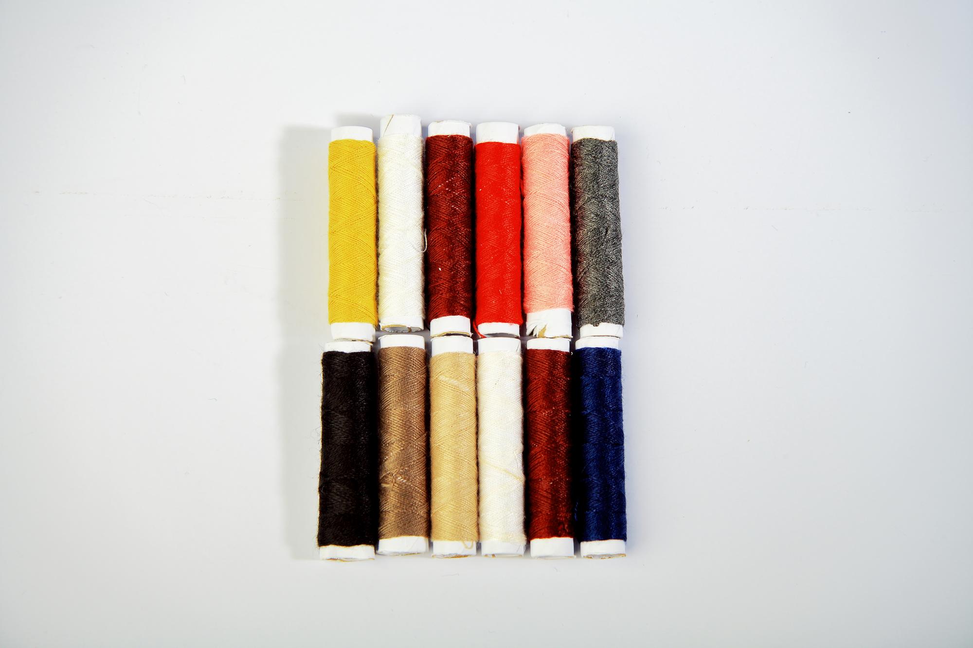 Small sample of embroidered swatches